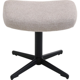 Swivel Armchair + Hocker Jules Beige KARE MIAMI