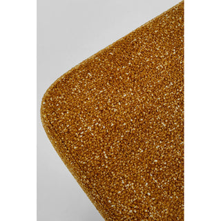 Swivel Armchair + Hocker Jules Yellow KARE MIAMI