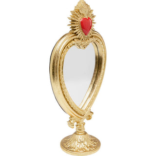 Table Mirror Flaming Heart 31cm KARE MIAMI