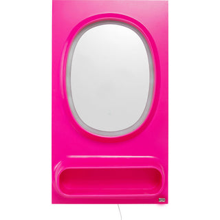 Wall Mirror Aero LED Pink 80x141cm KARE MIAMI