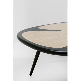 Coffee Table Petal Nature Black 90x60cm KARE MIAMI