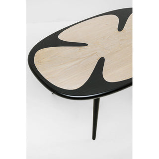 Coffee Table Petal Nature Black 90x60cm KARE MIAMI