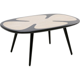 Coffee Table Petal Nature Black 90x60cm KARE MIAMI