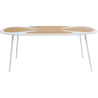 Table Petal Nature White 200x100cm KARE MIAMI