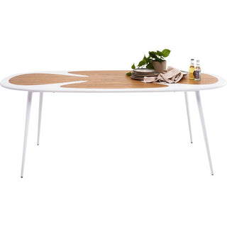 Table Petal Nature White 200x100cm KARE MIAMI
