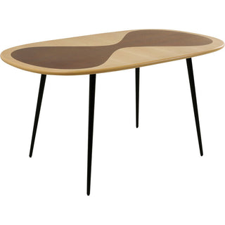 Table Petal Nature Black 150x90cm KARE MIAMI