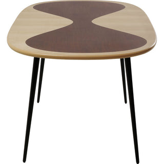 Table Petal Nature Black 150x90cm KARE MIAMI