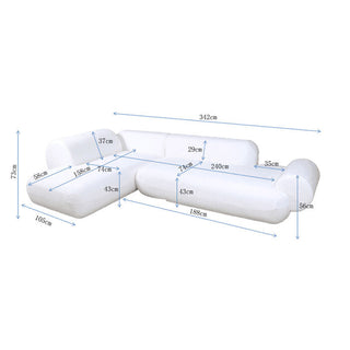 Corner Sofa Soft Edge Left White KARE MIAMI