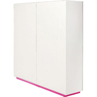 Cabinet Tresor White Pink 160x166cm KARE MIAMI
