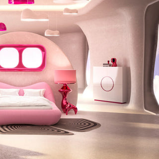 Cabinet Tresor White Pink 160x166cm KARE MIAMI