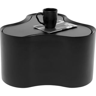 Side Table Lotus Black 30cm KARE MIAMI
