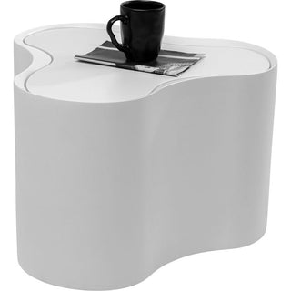 Side Table Lotus White 35cm KARE MIAMI