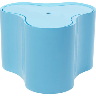 Side Table Lotus Light Blue 35cm KARE MIAMI