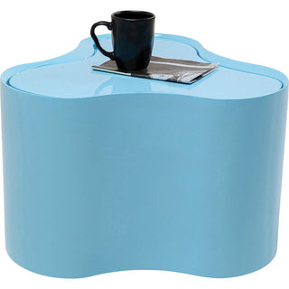 Side Table Lotus Light Blue 30cm KARE MIAMI