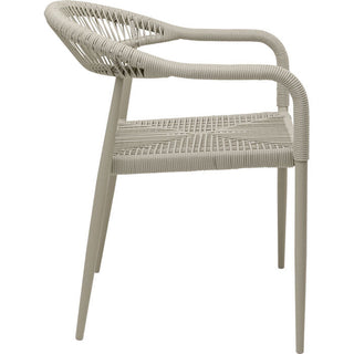 Chair with Armrest Palma Greige KARE MIAMI