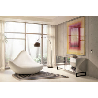 Armchair Glow Wave White 177cm KARE MIAMI