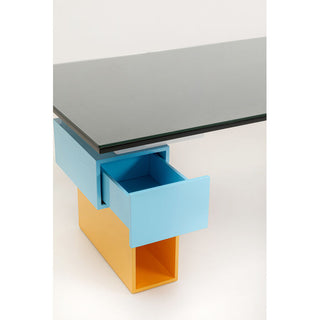 Desk Pixel with glass top200x90cm KARE MIAMI