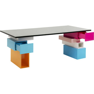 Desk Pixel with glass top200x90cm KARE MIAMI