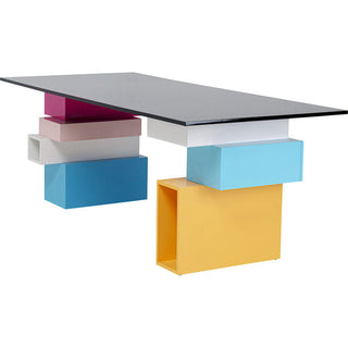 Desk Pixel with glass top200x90cm KARE MIAMI