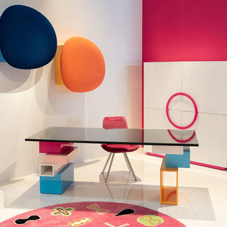 Desk Pixel with glass top200x90cm KARE MIAMI