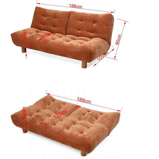 Sofa Bed Mel Orange 188cm KARE MIAMI