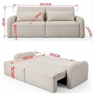 Sofa Bed Fridolin 224cm KARE MIAMI