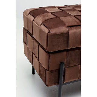 Bench Weave Mocca 121cm KARE MIAMI