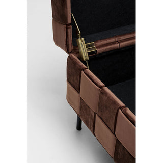 Bench Weave Mocca 121cm KARE MIAMI