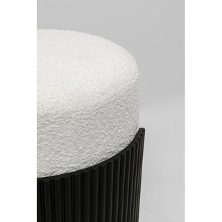 Stool Samu Black Ø43cm KARE MIAMI