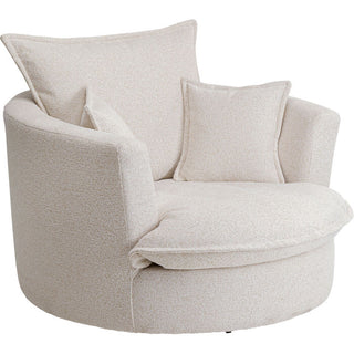 Swivel Armchair Joy Cream KARE MIAMI