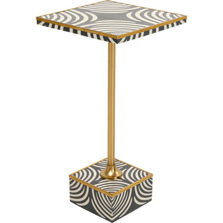 Side Table Zebra 25x25cm KARE MIAMI