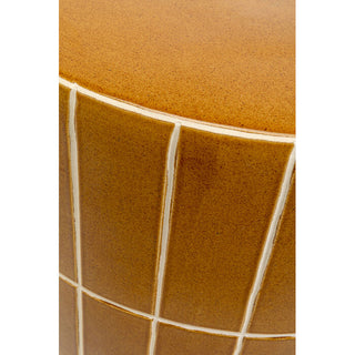 Side Table Bliss Tile Orange Ø42cm KARE MIAMI