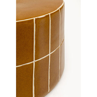 Side Table Bliss Tile Orange Ø42cm KARE MIAMI