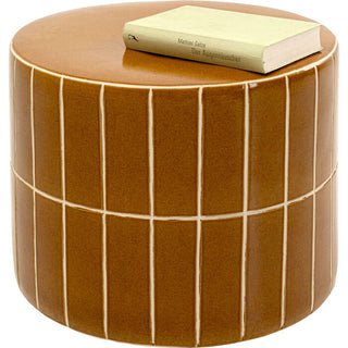 Side Table Bliss Tile Orange Ø42cm KARE MIAMI