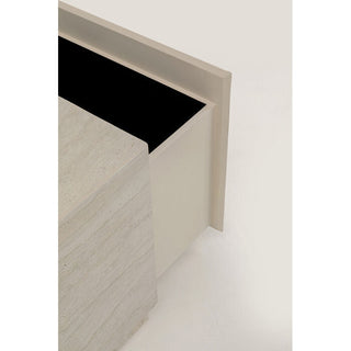 Coffee Table Travertino Trunk 80x60cm KARE MIAMI