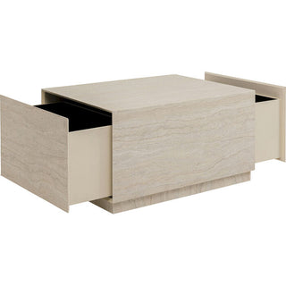 Coffee Table Travertino Trunk 80x60cm KARE MIAMI