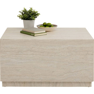 Coffee Table Travertino Trunk 80x60cm KARE MIAMI