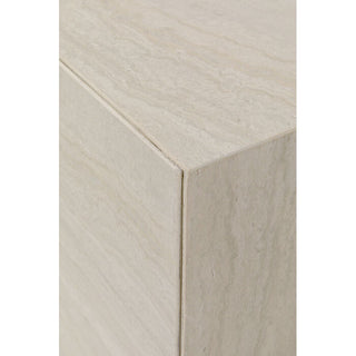 Side Table Travertino Drawer 45x45cm KARE MIAMI