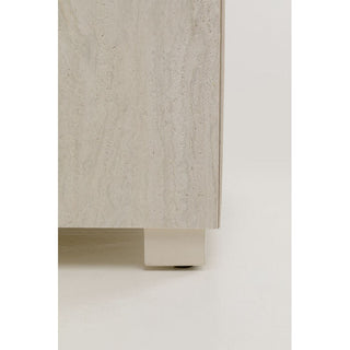 Side Table Travertino Drawer 45x45cm KARE MIAMI
