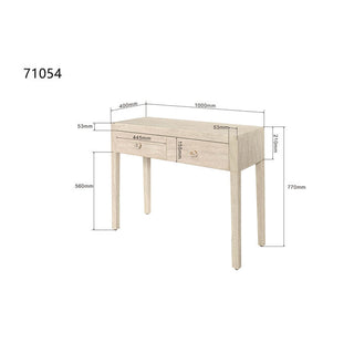 Console Travertino Drawers 100x77cm KARE MIAMI