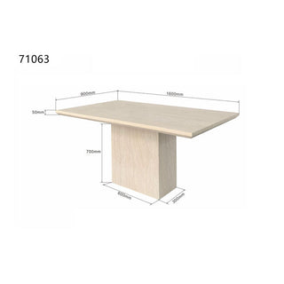 Table Travertino 160x90cm KARE MIAMI