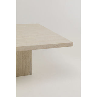 Coffee Table Travertino 100x100cm KARE MIAMI
