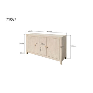 Sideboard Travertino 140x77cm KARE MIAMI