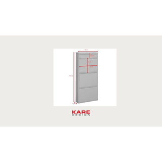 Shoe Container Caruso 3 Plus 1 Red (MO) KARE MIAMI