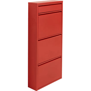 Shoe Container Caruso 3 Plus 1 Red (MO) KARE MIAMI