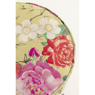 Stool Flower Fever Yellow Ø39cm KARE MIAMI