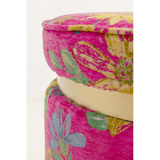 Stool Flower Fever Pink Ø39cm KARE MIAMI