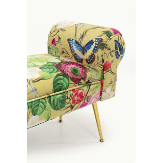 Bench Wing Flower Fever Yellow 100cm KARE MIAMI