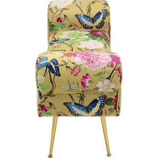 Bench Wing Flower Fever Yellow 100cm KARE MIAMI