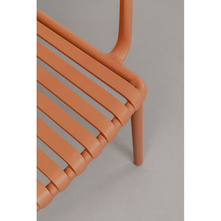 Chair with Armrest Porto Santo Terracotta KARE MIAMI